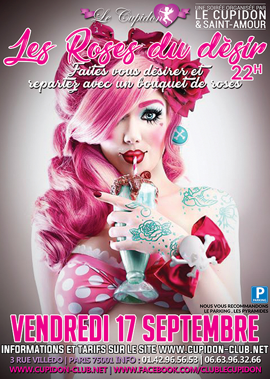 Les roses du désir, soirée ludo érotique organisée par Saint-Amour